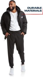 Reebok Men's Winter Jacket - Heavyweight Quilted Puffer Parka Coat - Weather Resistant Ski Jacket for Men (M-XXL) - Image 4